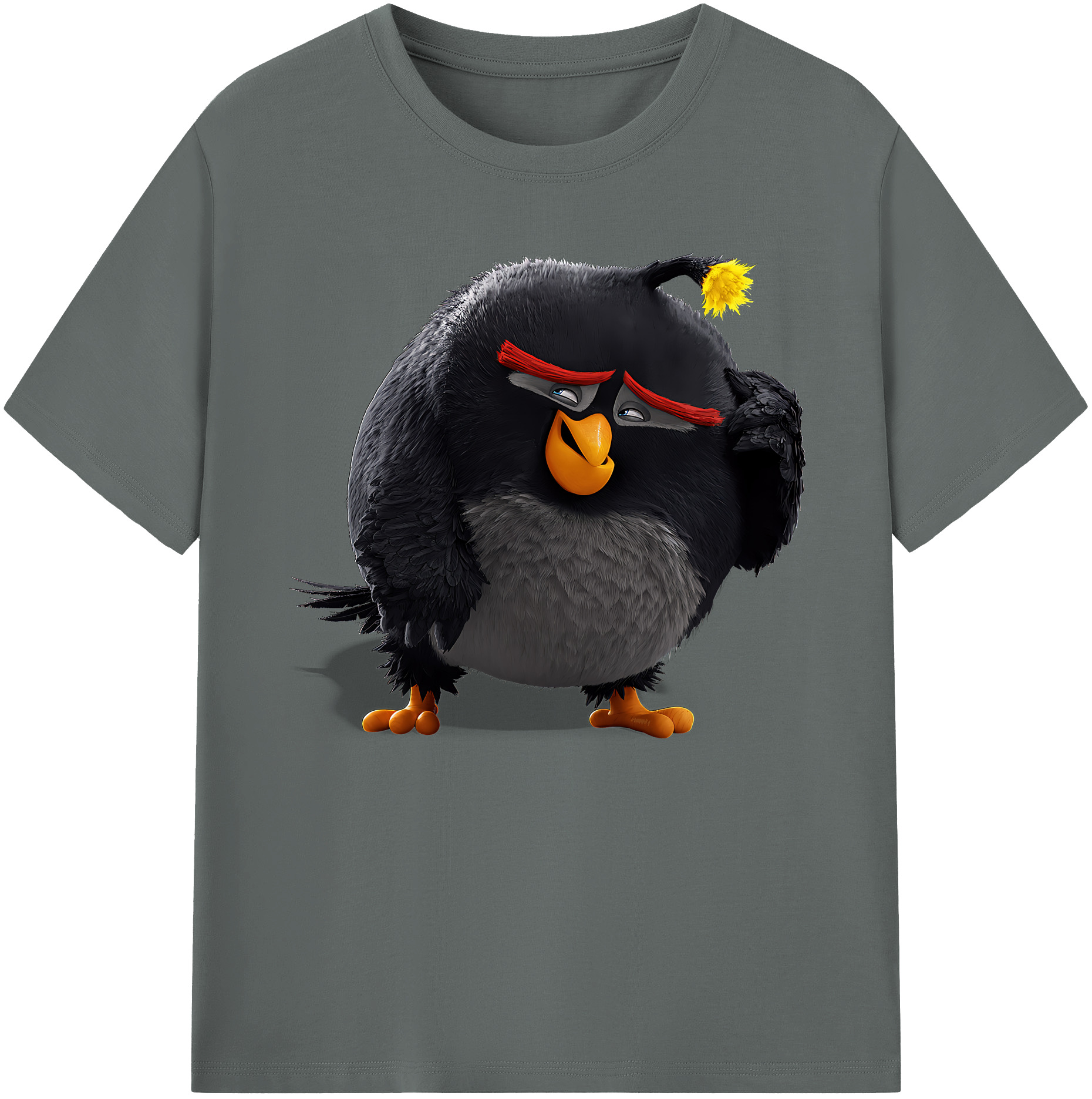 （画像用） Angry Birds アングリーバード 綿100％ メンズ半袖Tシャツ｜肌触りやわらか＆通気性